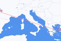 Vols depuis la ville de Bordeaux vers la ville de Chios