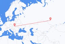 Loty z Nowosybirsk, Rosja do Koszyce, Słowacja