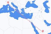 Flights from Sharurah, Saudi Arabia to Genoa, Italy