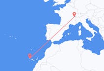 Flyg från Genève, Schweiz till La Palma, Spanien