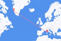 Flights from Nuuk to Olbia