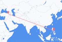Flyg från Legazpi City, Filippinerna till Erzurum, Turkiet