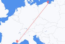 Flights from Marseille, France to Gdańsk, Poland
