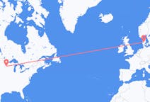 Lennot Minneapolisista, Yhdysvallat Karupille, Tanska