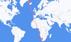 Flyrejser fra Kapstaden, Sydafrika til Reykjavik, Island