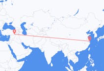 Flyg från Shanghai, Kina till Mardin, Turkiet