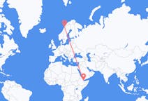 Flights from Balbala, Djibouti to Bodø, Norway