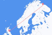 Fly fra Murmansk til Edinburgh