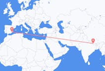 从加德滿都飞往穆尔西亚的航班