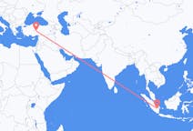 Flüge von Palembang, Indonesien nach Nevşehir, die Türkei