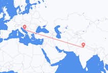 印度出发地 新德里飞往印度目的地 斯普利特的航班