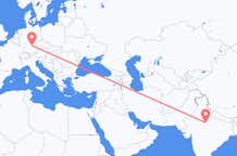 Flyg från Gwalior, Indien till Nürnberg, Tyskland