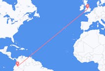 Flyreiser fra Puerto Asís, Colombia til Birmingham, England