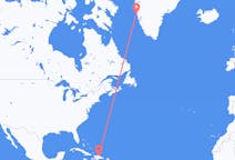 出发地 多米尼加共和国聖地牙哥目的地 格陵兰瑪尼特索克的航班
