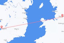 Vluchten van Shannon, Ierland naar Manchester, Engeland