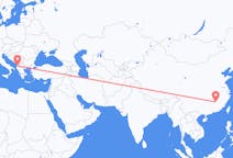Flyreiser fra Ji an, Kina til Tirana, Albania