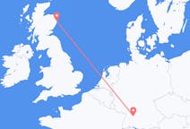 Flyg från Stuttgart, Tyskland till Aberdeen, Skottland
