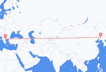 Flyrejser fra Shenyang, Kina til Thessaloniki, Grækenland