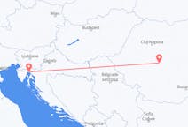 Flights from Rijeka, Croatia to Sibiu, Romania