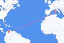 Flyreiser fra Bucaramanga, Colombia til Cagliari, Italia