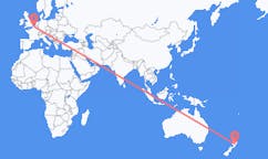 Vluchten van Napier, Nieuw-Zeeland naar Rijsel, Frankrijk
