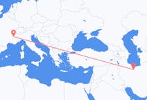 Flyg från Teheran till Grenoble