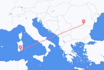 Flyreiser fra București, Romania til Cagliari, Italia