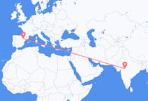 Flights from Indore, India to Zaragoza, Spain