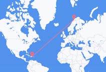 Flyreiser fra Santo Domingo, den dominikanske republikk til Bardufoss, Norge