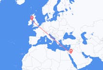Flights from Tabuk, Saudi Arabia to Belfast, Northern Ireland