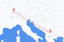 Flyg från Mulhouse till Skopje