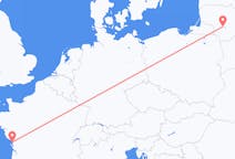 Flyg från Kaunas, Litauen till La Rochelle, Frankrike