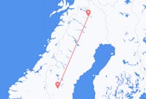 Vluchten van Kiruna naar Sveg