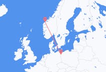 Flyg från Ålesund, Norge till Szczecin, Polen