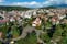 Photo of aerial view of Center of Dupnitsa town, Bulgaria.