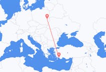 出发地 波兰出发地 卢布林目的地 土耳其达拉曼的航班