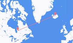 Flights from the city of La Grande River, Canada to the city of Akureyri, Iceland