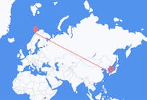 Flyg från Takamatsu, Japan till Bardufoss, Norge