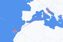 Vluchten van Pescara, Italië naar Las Palmas (ort i Mexiko, Veracruz, Tihuatlán), Spanje