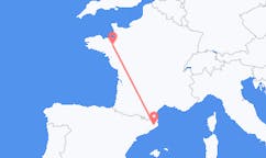 Flights from Rennes, France to Girona, Spain
