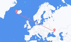 Fly fra byen Reykjavik til byen Rostov-na-Donu