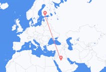 Flyrejser fra Ha il, Saudi-Arabien til Helsinki, Finland
