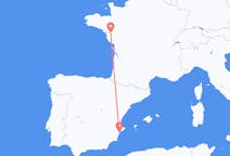 เที่ยวบิน จาก อาลิกันเต, สเปน ไปยัง น็องต์, ฝรั่งเศส