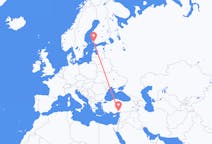 Flyreiser fra Åbo, Finland til Adana, Tyrkia