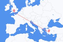 Flights from Denizli, Turkey to Bournemouth, the United Kingdom