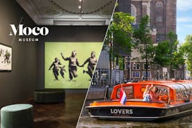 Moco Museum Amsterdam og 1-times kanalcruise