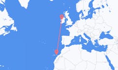 Flyreiser fra Knock, Irland til Ajuy, Spania
