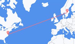 Flyg från Norfolk, USA till Oerebro, Sverige