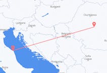 Fly fra Sibiu til Ancona