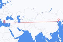 Flyrejser fra Dalian, Kina til Santorini, Grækenland